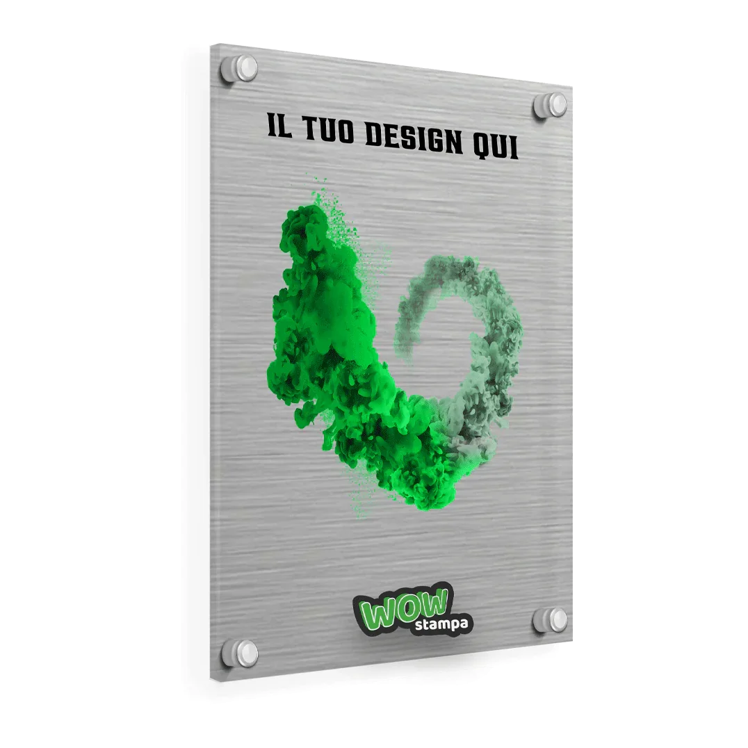 Targhetta-spazzolato