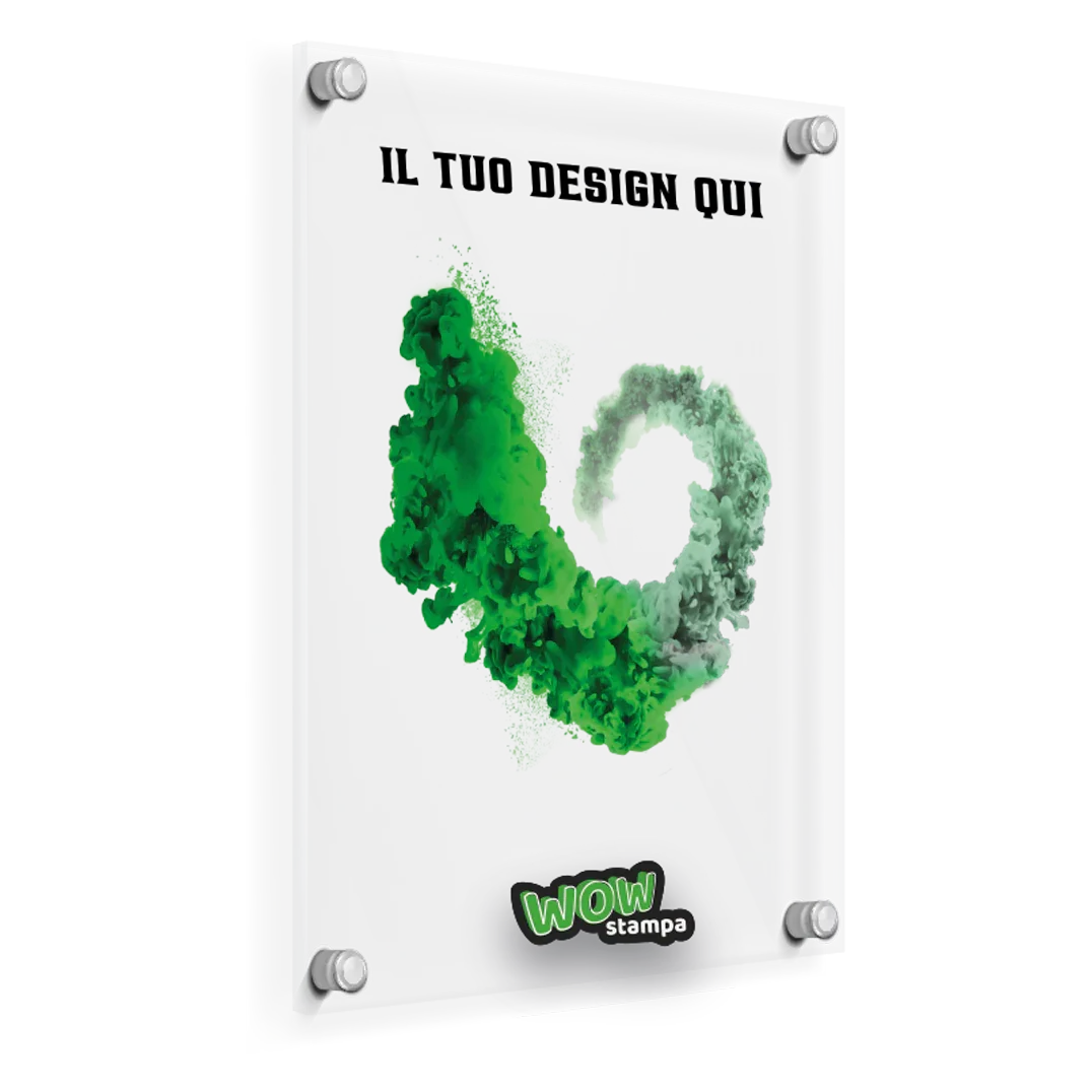 Targhe in plexiglass(Trasparente Opaco)