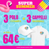 SUPER SUMMER- 3 polo + 3 cap