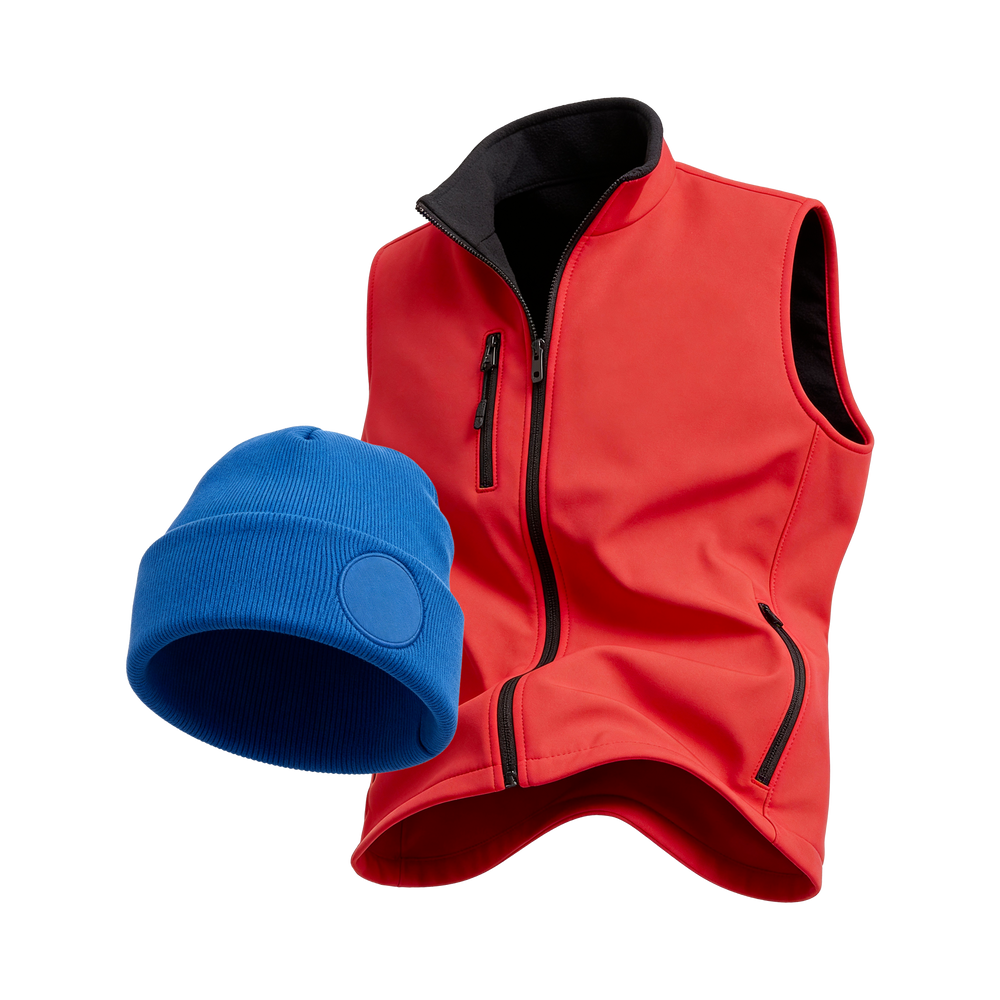 5 Berretti + 5 Gilet